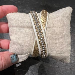 Stella & Dot guilded path wrap bracelet